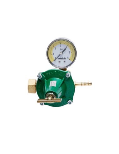 High pressure LPG regulator 14kg 0÷4 Bar with swivel, hose holder and pressure gauge