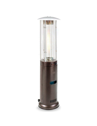 Hammered Brown Cylinder Heater with LPG gas
