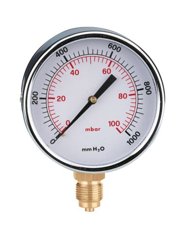 Diaphragm pressure gauge Diam.63 250mbar