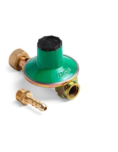 Low pressure LPG regulator 4kg 20÷60mbar GS25H13 swivel and hose holder