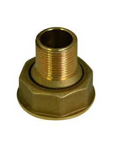 Brass fitting for gas meters M. 3/4" x F. 1 1/4"